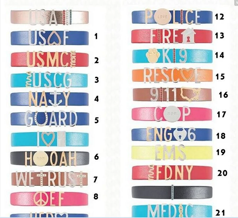 
new charm leather keeper bracelet 