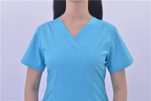 
Wholesale Male and Female White 100% Cotton medical scrubs 