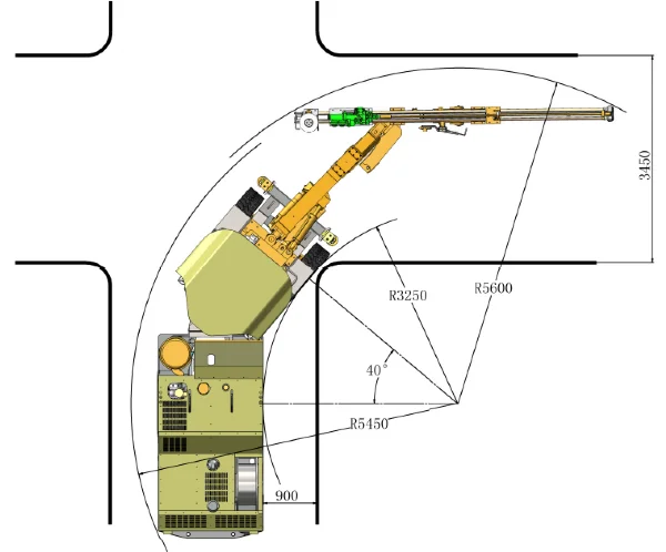 KJ313 underground hydraulic rock drill jumbo