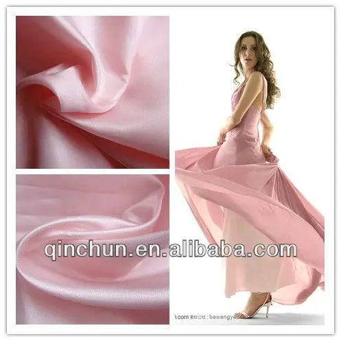 slim trilobal 100% poly taffeta lining fabric