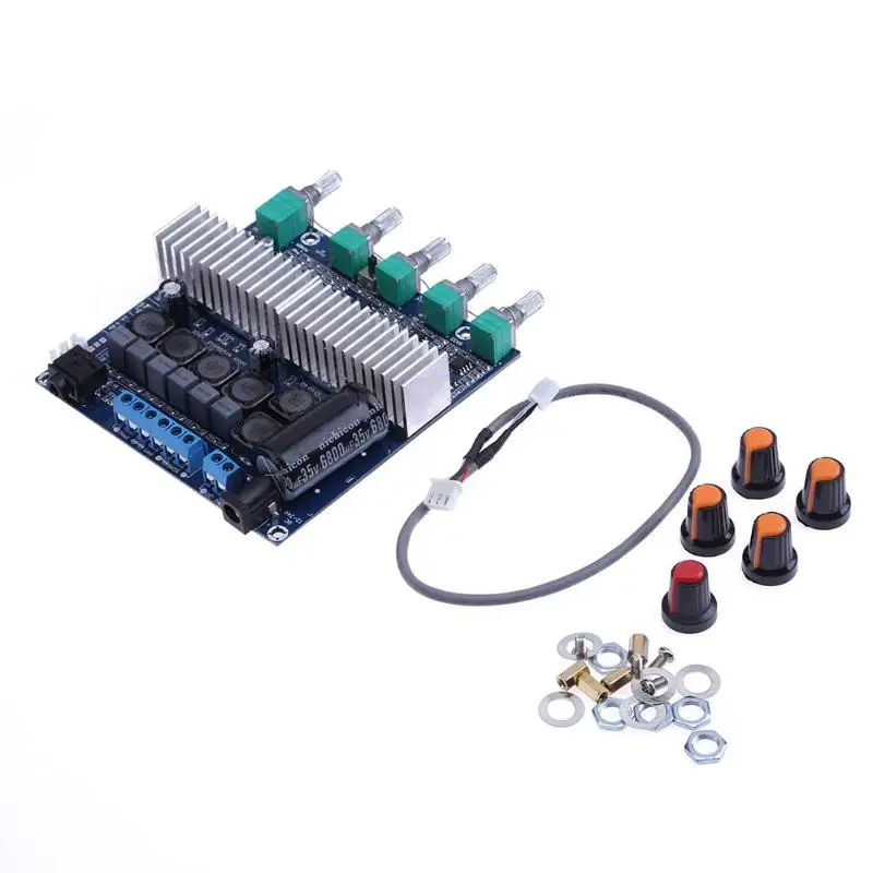 Free Ship DC12V-24V 2x50W+100W Digital Audio Amplifier Board TPA3116D2 Subwoofer Speaker Amplifiers Home Bass For Speaker