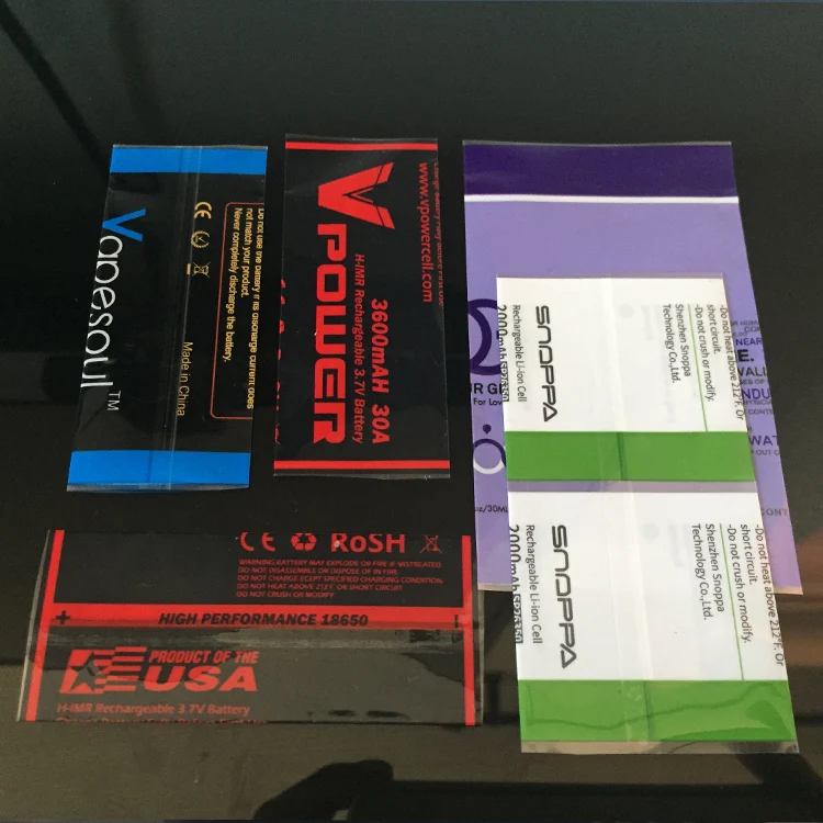 18650 battery shrink wrap/18650 battery heat shrink wrap with OEM service