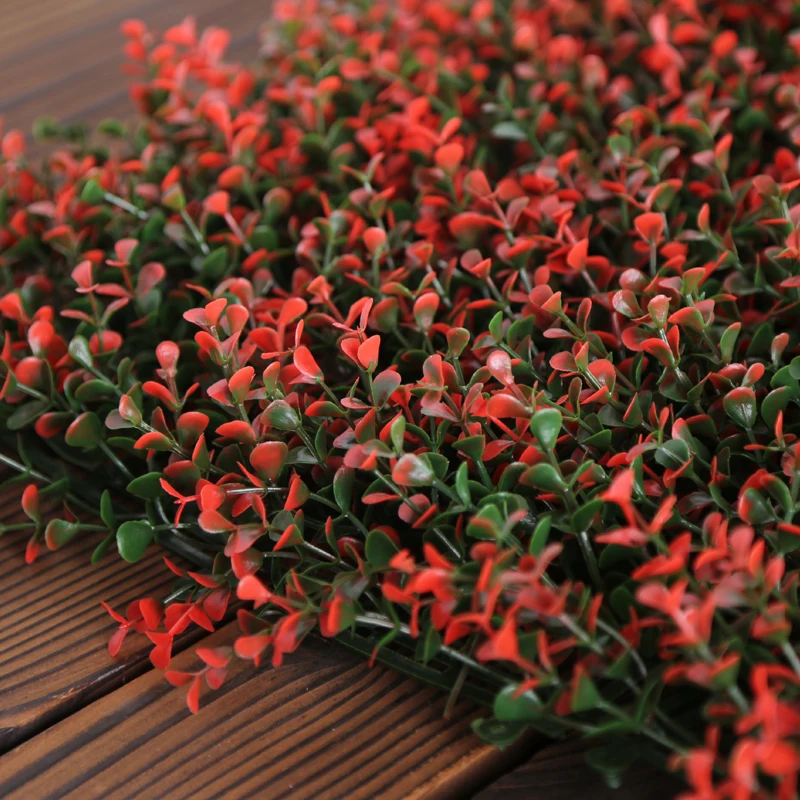 Wholesale Beautiful Decorative Plant Garden Decoration Plastic Boxwood Hedge Artificial Vertical Green Wall Artificial Hedge