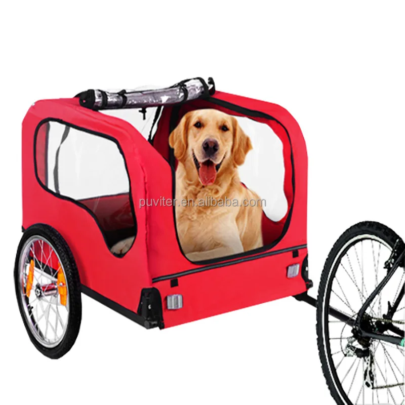 
Pet Bike Trailer Dog Cat Bicycle Pram Stroller Jogger Foldable(PT004) 