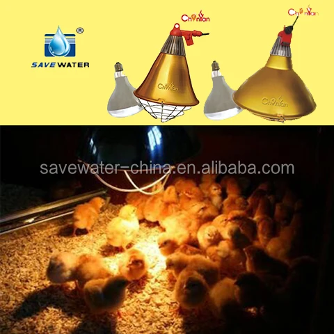 Waterproof infrared poultry heat lamp Brooding bulb 120-130V 220-240V 175W-375W