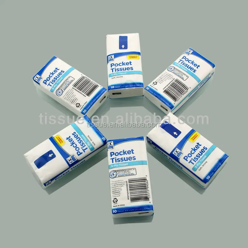 3ply Recycled pocket tissue paper Recycle tissue paper