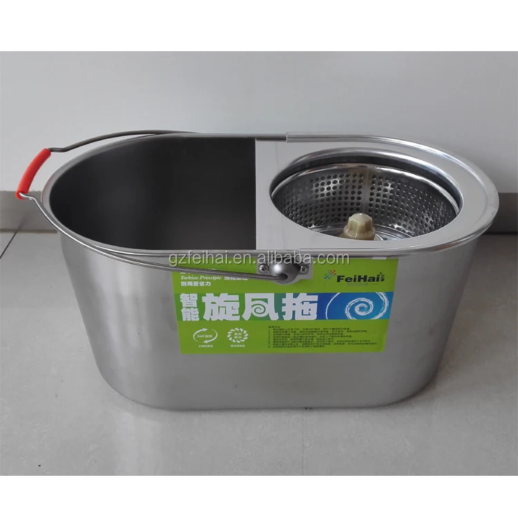 TBT02 Stainless steel mop bucket Rotation bucket