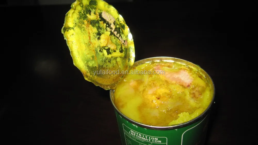 Консервированная куриная еда, курица карри