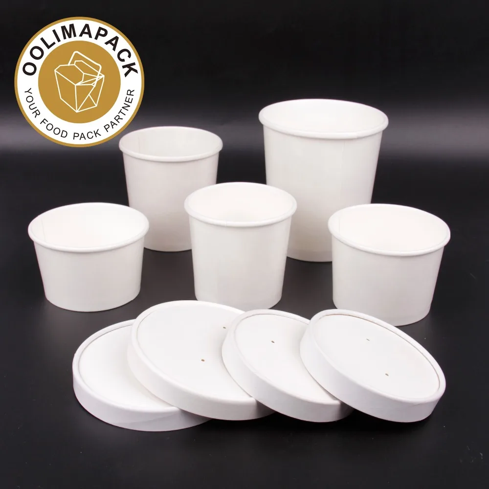 16oz brown paper soup cup with lid,26oz paper bowls and lids,soup cup with pp lid