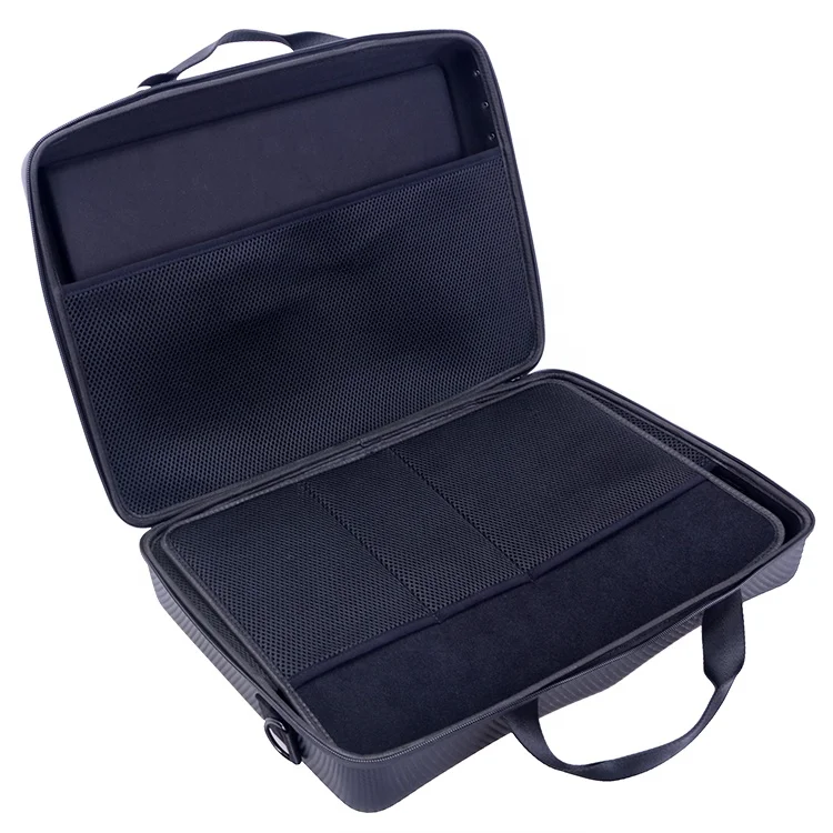 Custom Eva case smell proof computer carry case laptop bag with handle Zipper