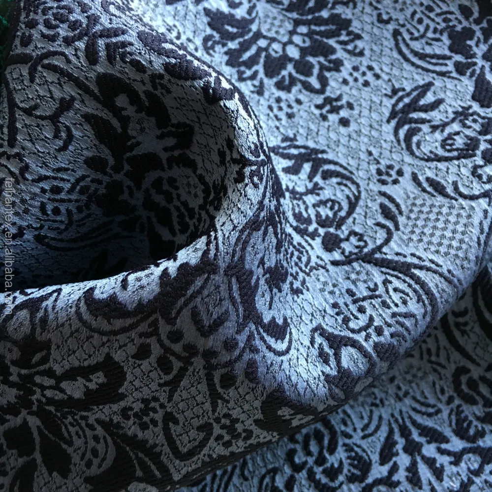 Western Palace Pattern Design Jacquard Fabric