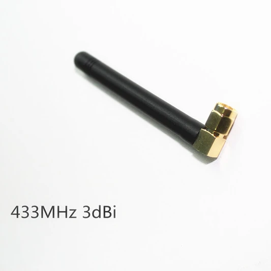 Высокое качество Крытый gsm антенна 433 мГц резиновая антенна с SMA Мужской прямым углом