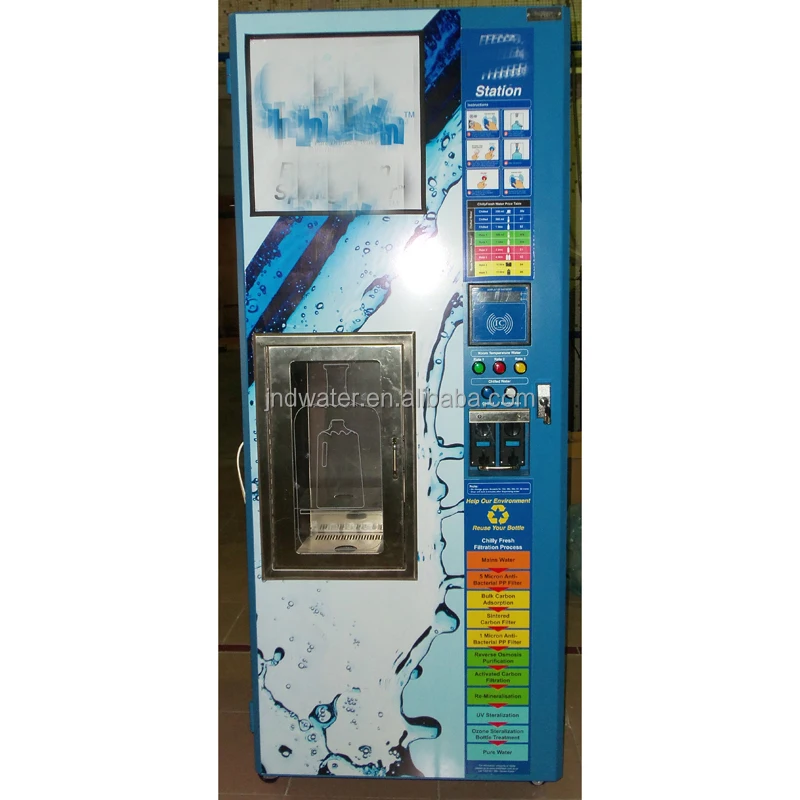 Refilling 5 gallon bottle drinking water vending equipment