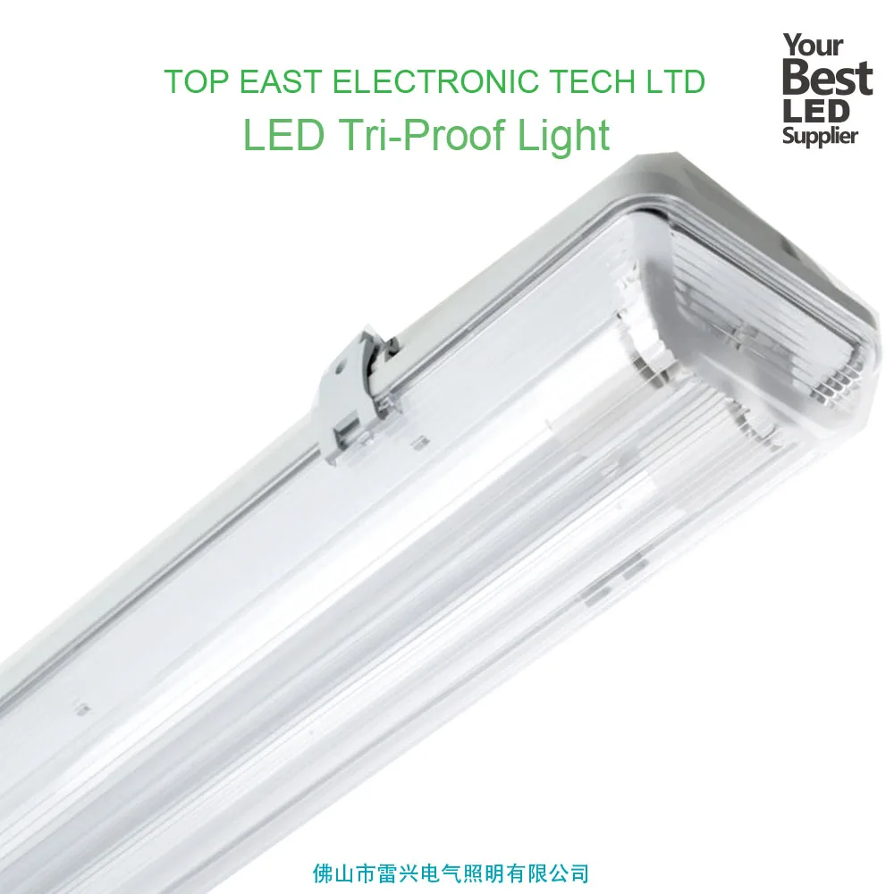 1200mm double Tube T8 Batten Light Fitting Ip65 Waterproof Led Tube Lighting