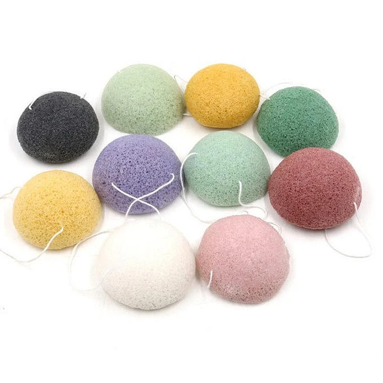 Оптовая продажа, 100% натуральный органический уголь, фирменная Коньячная губка для лица