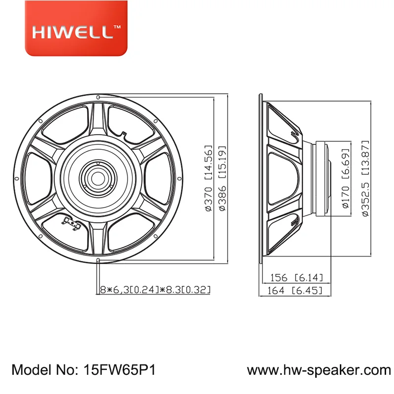 Pro audio НЧ динамик цена 15 'динамик НЧ с новым дизайном красная стальная рама.