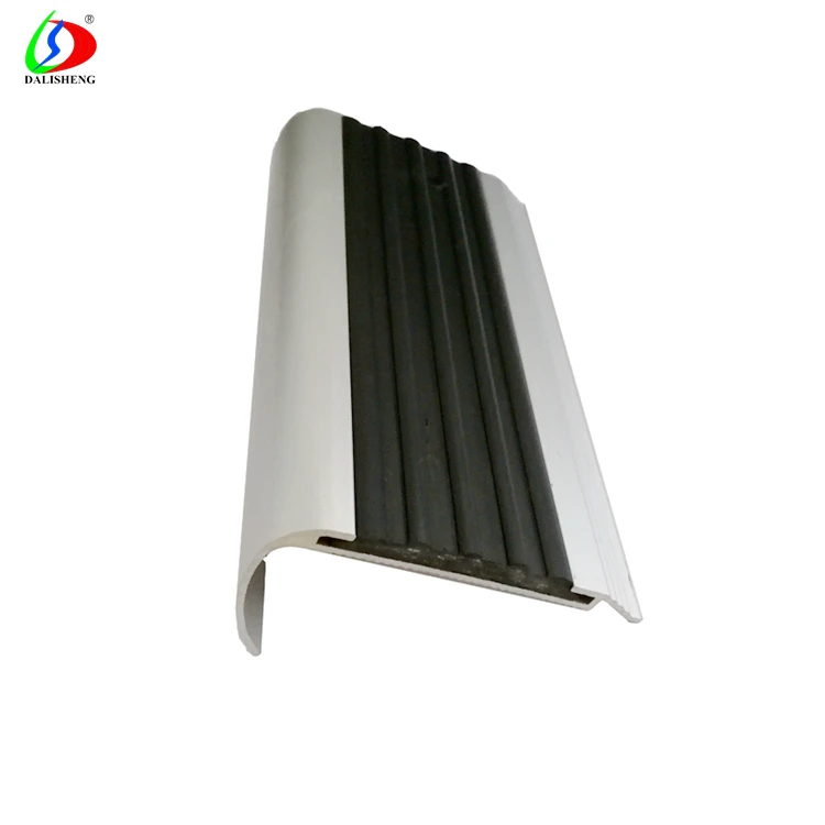 
Black Aluminum Stair Inserts Tile Stair Nose Molding Metal Stair Nosing 