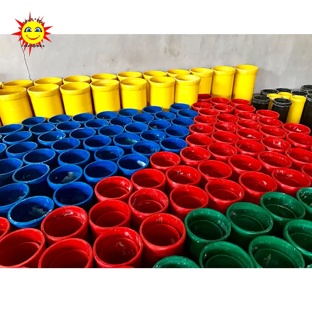 5" Mortar Tubes Liuyang Happiness High Quality Factory Price Shells Fireworks Display Fiberglass New Year Fiber Bag Packing