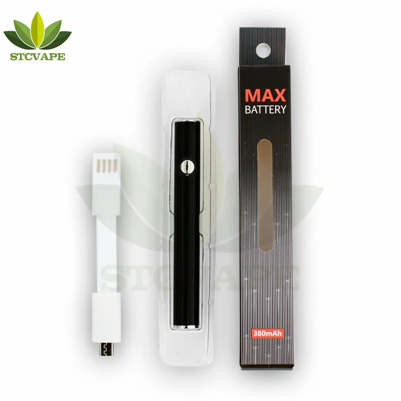 
High quality preheating CBD Vape pen battery 510 thread 380mah Max vape battery 