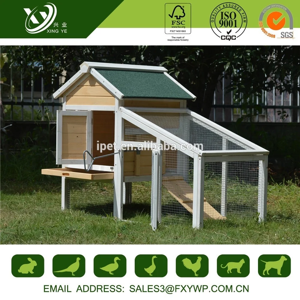 Hot sale manufacture eco-friendly solid wood double rabbit cage