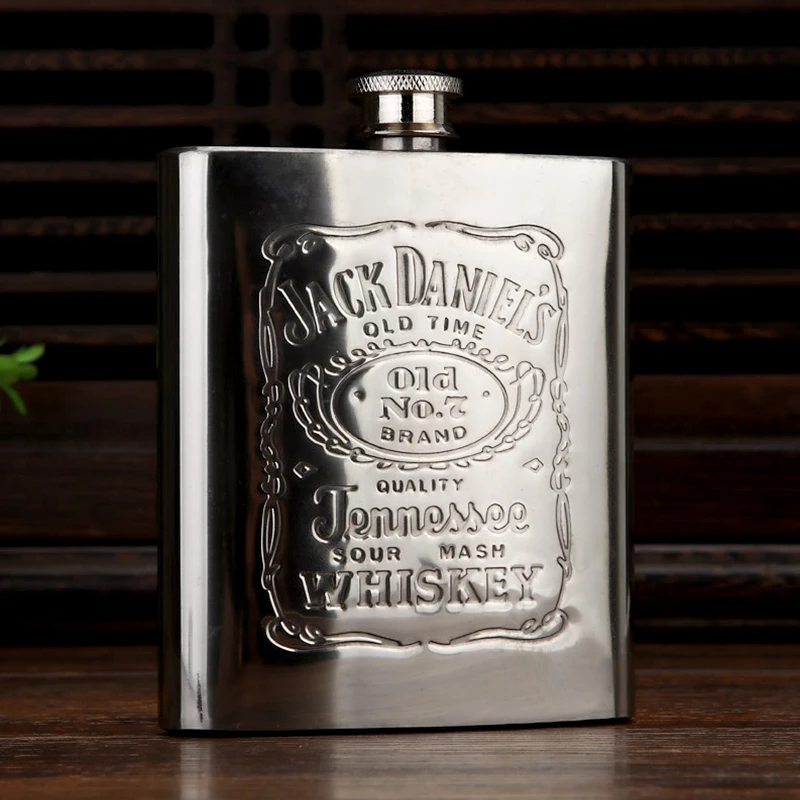 Promotion Jack Daniels Stainless Steel Customized Premium Alcohol Flask Liquor Hip Flask