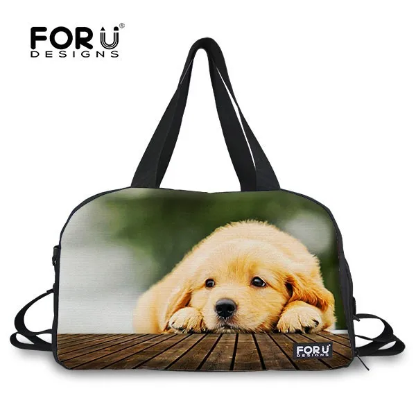 
Cat Design Sublimation Printing Canvas Eminent Ladies Sport Travel Bag 