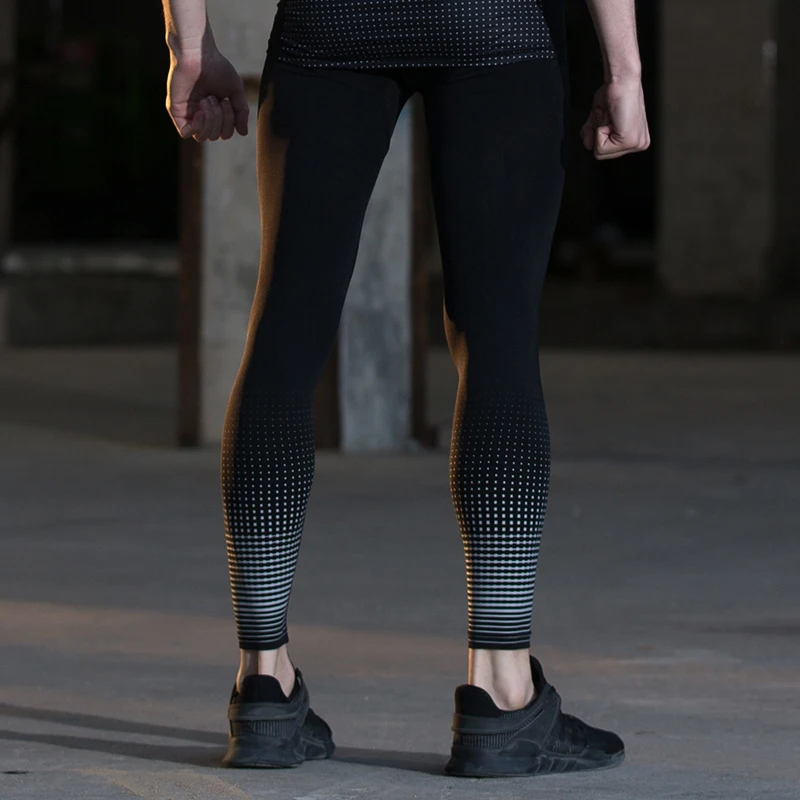 Sexy Mens Leggings GYM Leggins Sport 86% Polyester 14% Spandex Running Pants