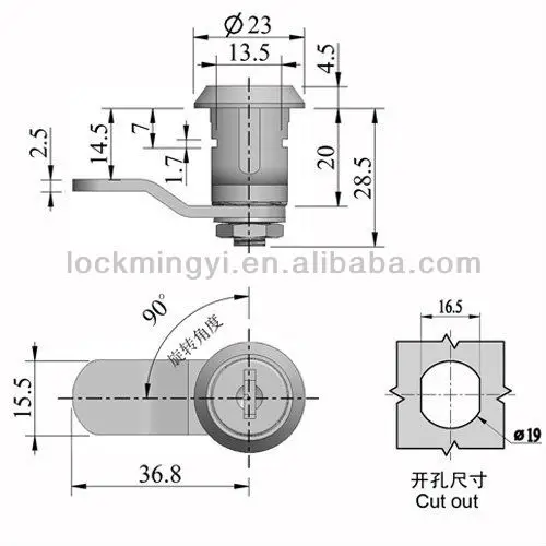  Верхний зажим безопасности приспособление главный ключ система кулачковый замок ящика для инструментов или цилиндрический