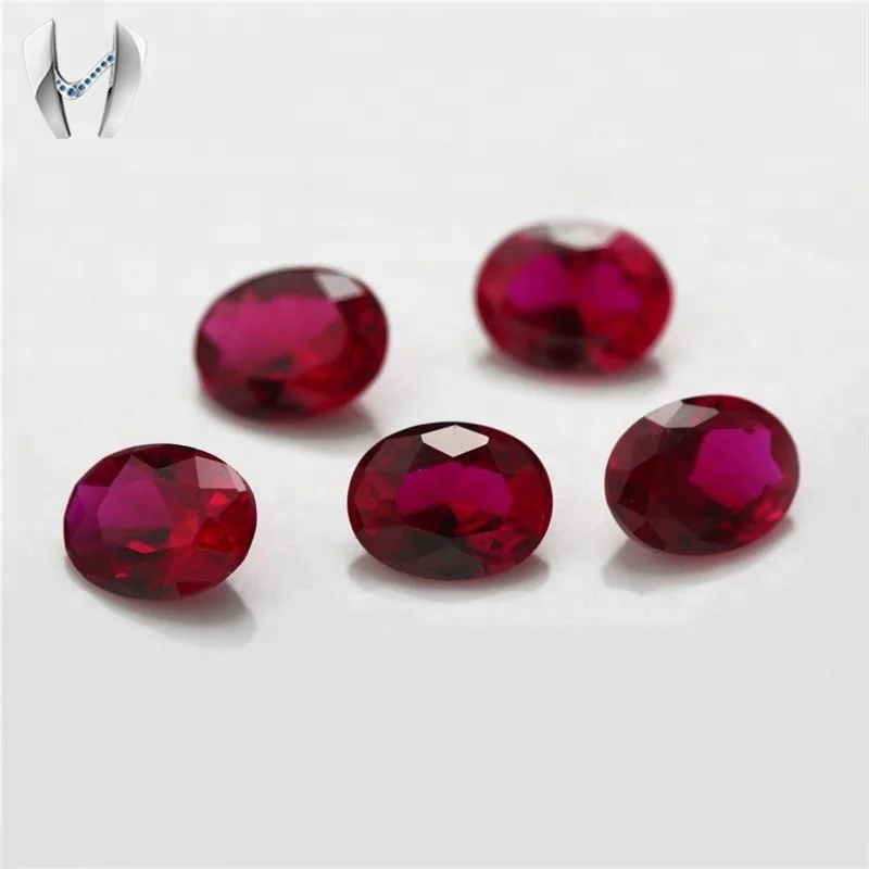 Ruby #8 Oval Shape Synthetic Best Ruby Gems