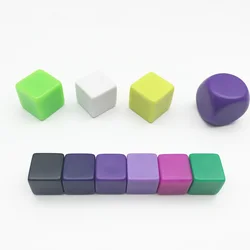 Custom Made Plastic Cube Pieces With Full Color For Board Game