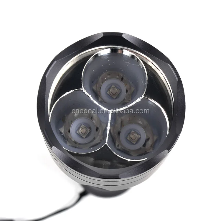 Jialitte F138 Hunting Tactics 3 Crees Fishing Torch 470nm Blue Light LED Flashlight