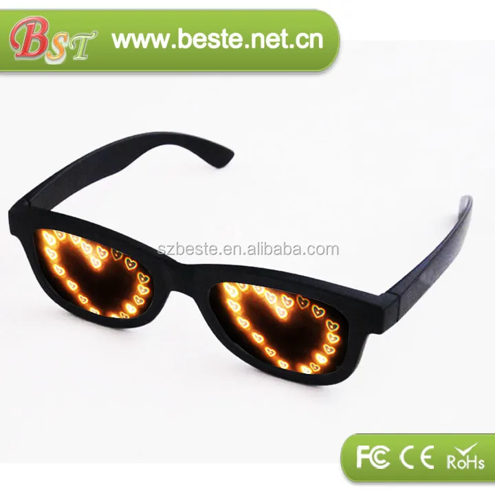 Promotion gift plastic diffraction glasses for Xmas celebration
