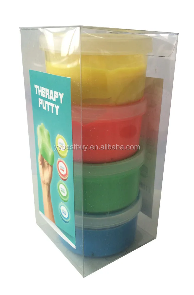 Therapy Putty - Resistive Hand Exercise Putty Kit, Set of Four Strengths, 3 ounces