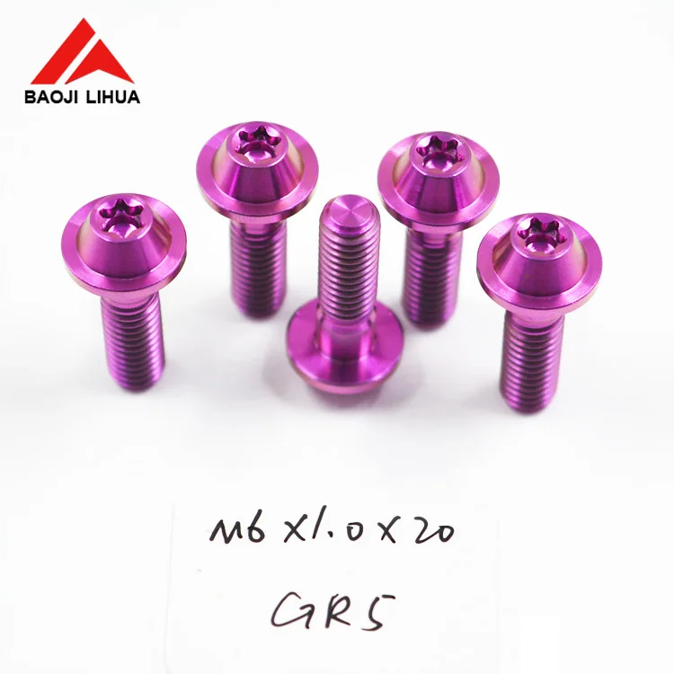 M6x50mm gr5 titanium torx head bolts screw for motorcycle