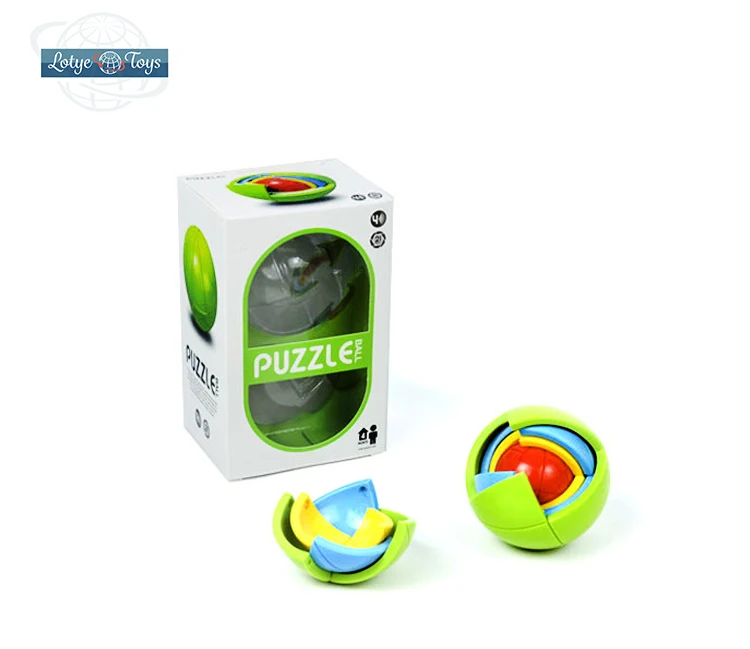 Интеллектуальная игрушка, пластиковый 3d шар-пазл для детей