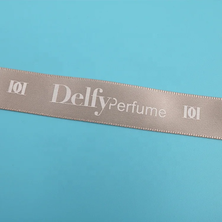 New Design Customized Printed Branding Logo Soft Polyester Silk Satin Ribbon Rolls for Gift Package