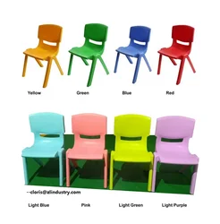 stackable chair kids furniture classical kindergarten plastic chaise  home armless cheap children plastique silla