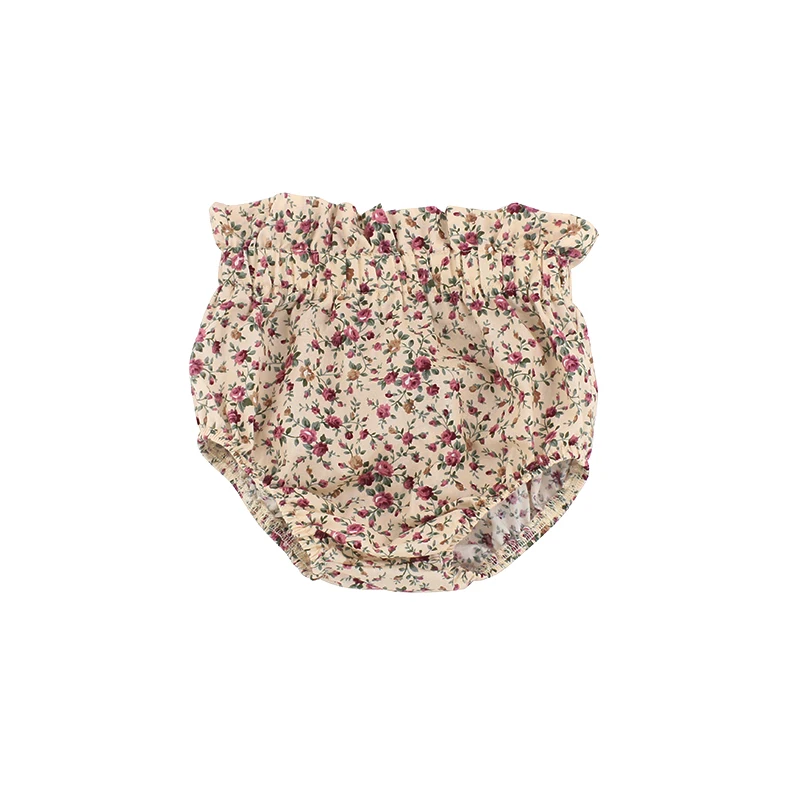 
Floral Printed Mini Toddlers Bloomers Woven Cotton Girls Diaper Summer Casual Baby Bloomer 