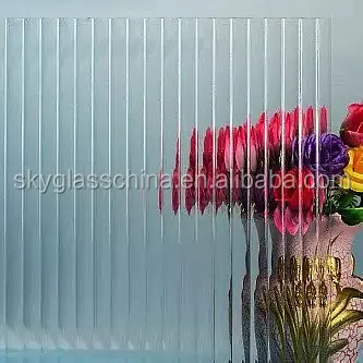 
Supply 3mm 4mm 5mm clear nashiji Patterned Glass 