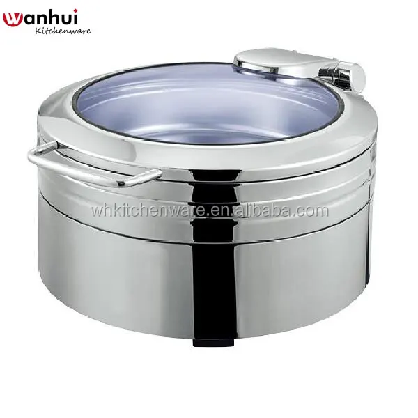 Hydraulic deluxe glass chafing dish