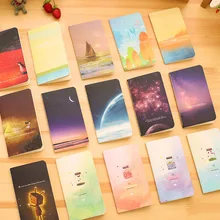 Min Cute Kawaii Star Journal Diary Notebook With Lined Paper Vintage Retro Notepad Book for Kids Child Stationery Free shipping