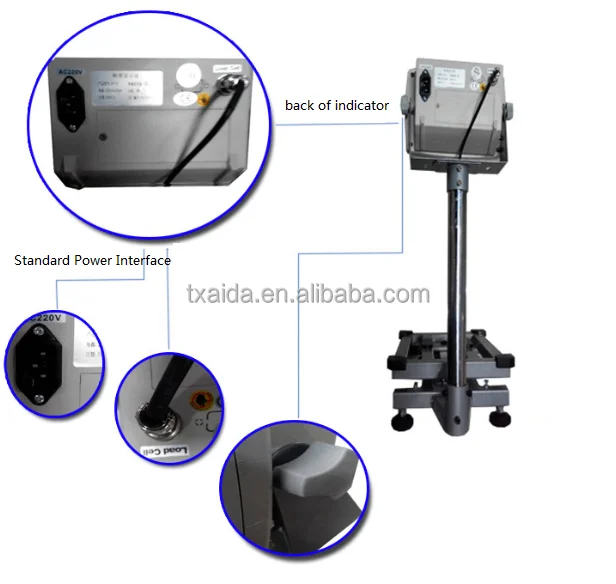 New arrival 500x600mm 500kg calibration of tcs platform scale