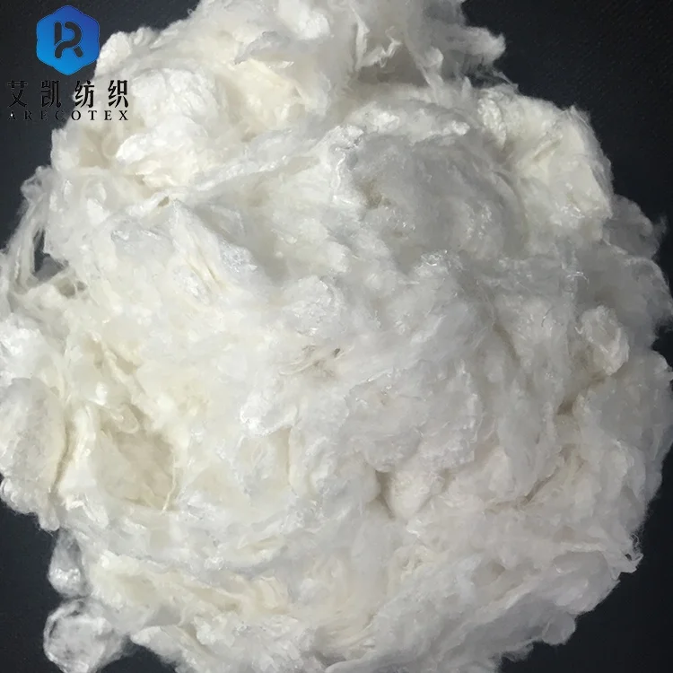 3D white FR fire retardant rayon viscose fiber price