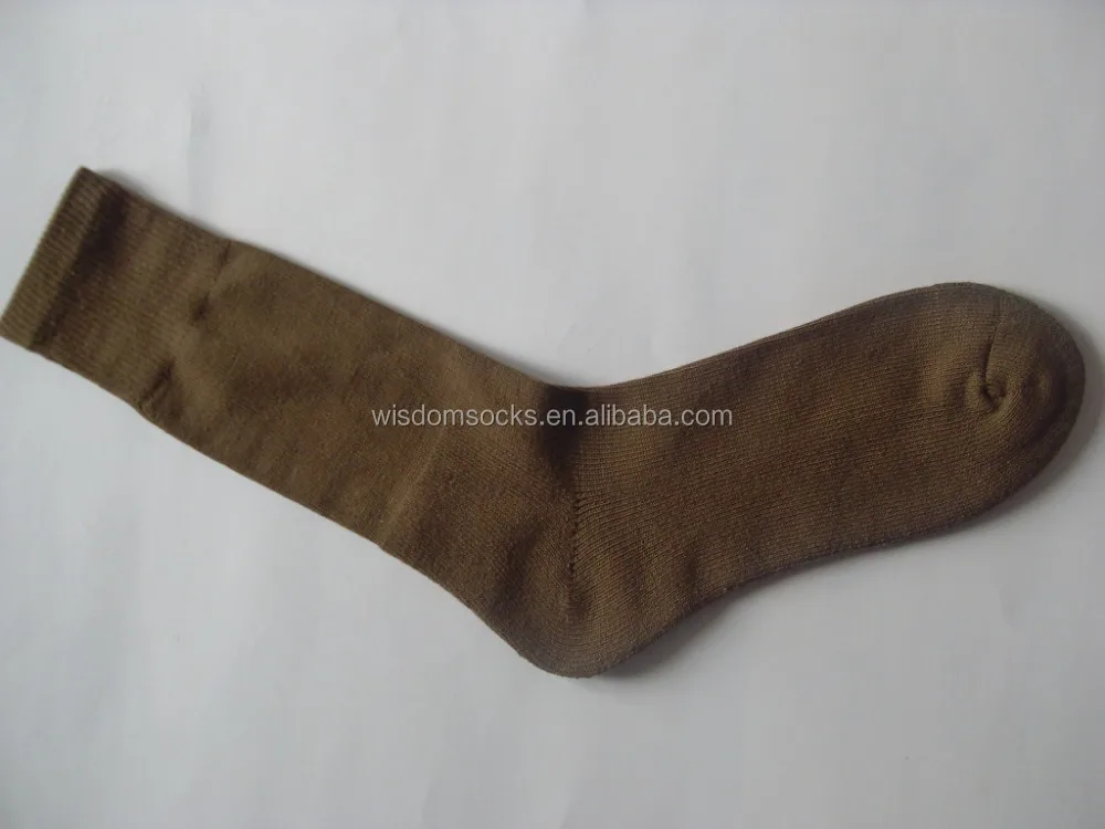 custom logo Jungle Green sport boot cotton anti fungal army green socks