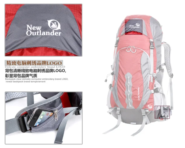 Wholesale large hiking waterproof climbing bags wearable outdoor backpack cheaper back pack