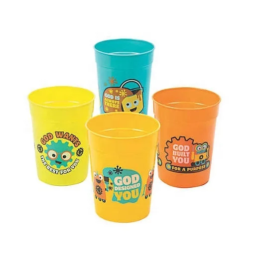 Fun Express - African Safari Vbs Plastic Tumblers,Party Supplies Drinkware Reusable Cups