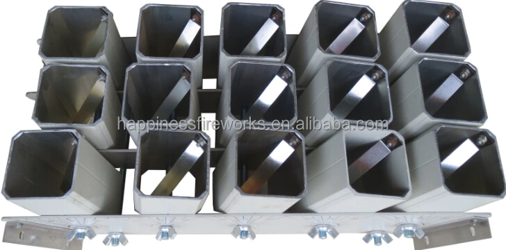 2 inch 15 shots single shot aluminium alloy special-effect fireworks display rack