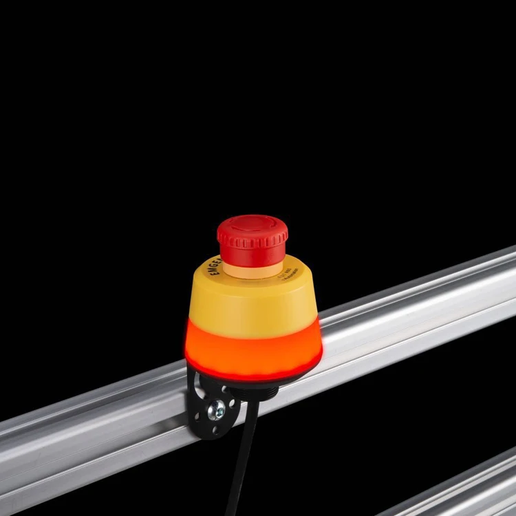 Baner 30mm mount illuminated emergency stop push button for assembly line production line
