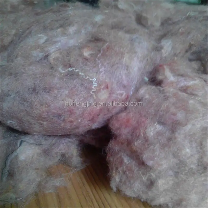 Recycling synthetic polyester blanket waste fiber for filling/spinning
