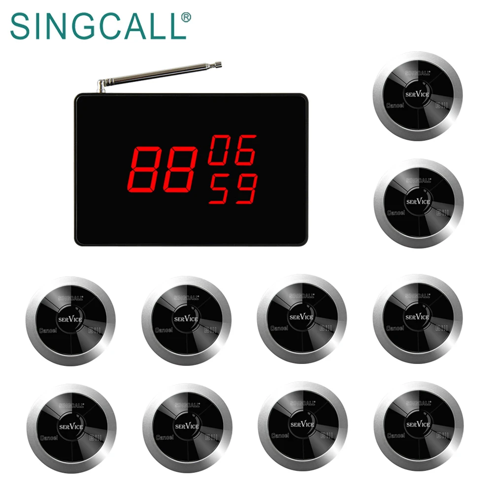 
SINGCALL table paging unit guest coaster buzzer service caller restaurant 